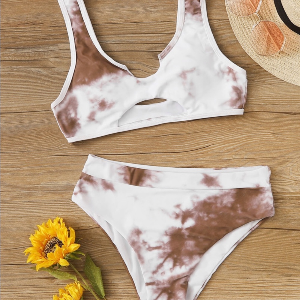 High Waisted Tie Dye Bikini